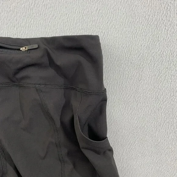 Lululemon Pants Womens 6 Pace Rival Crop Yoga Athletic Pocket Zip Activewear - Picture 11 of 13